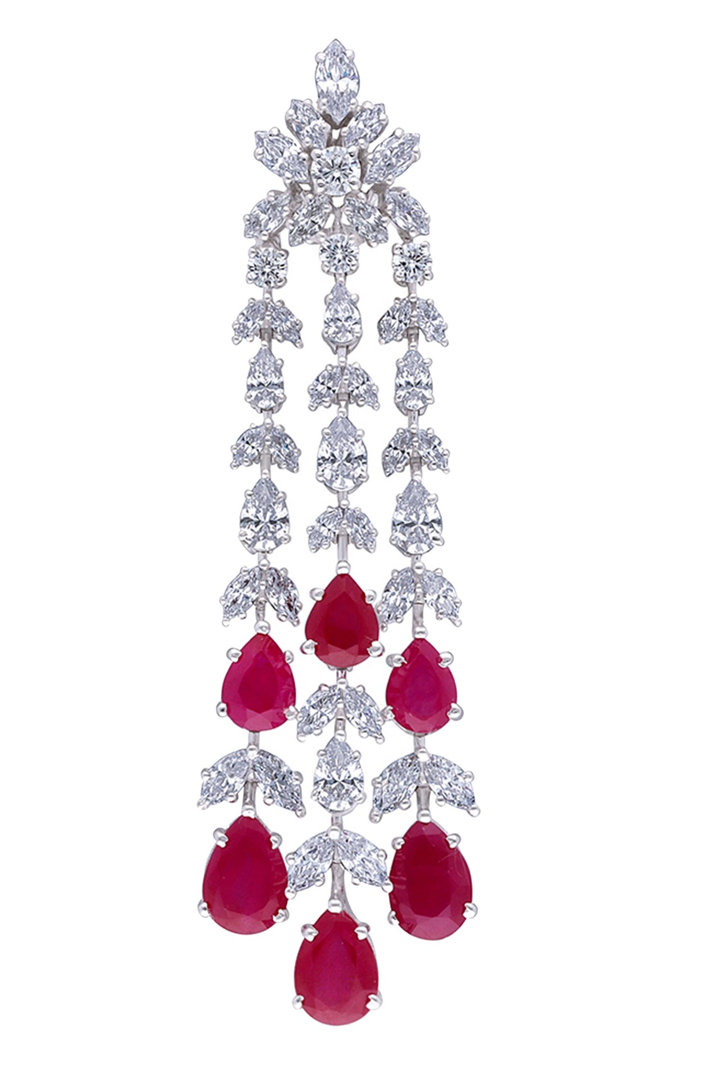 Ruby Tasse Embellished Earrings 