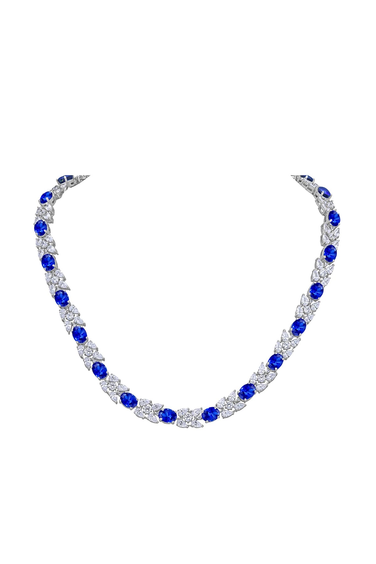 Sapphire Embellished Necklace 