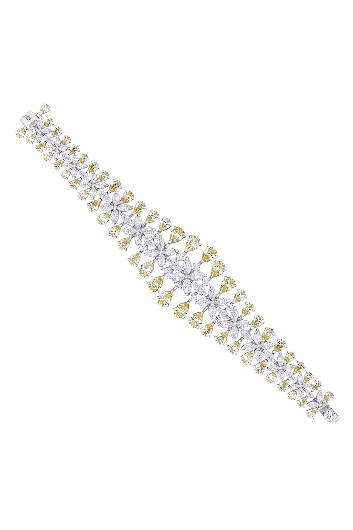 Floral Pattern Cuff Bracelet 