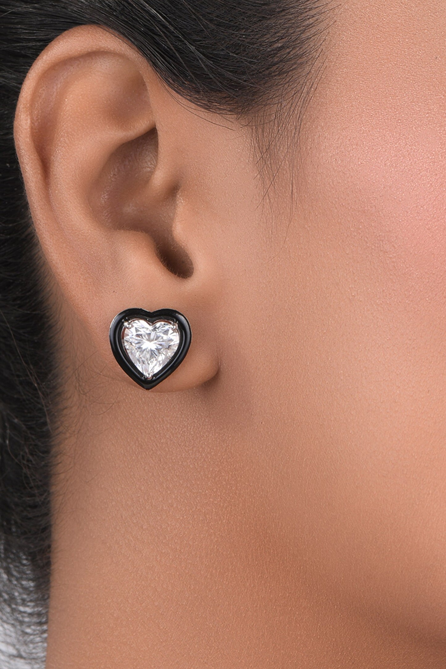 Heart Shaped Stud Earrings 