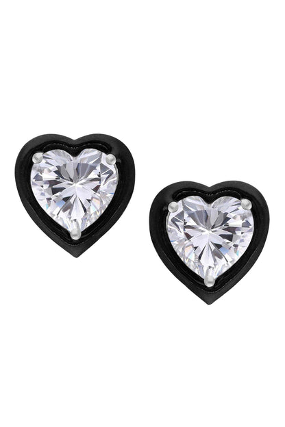 Heart Shaped Stud Earrings 