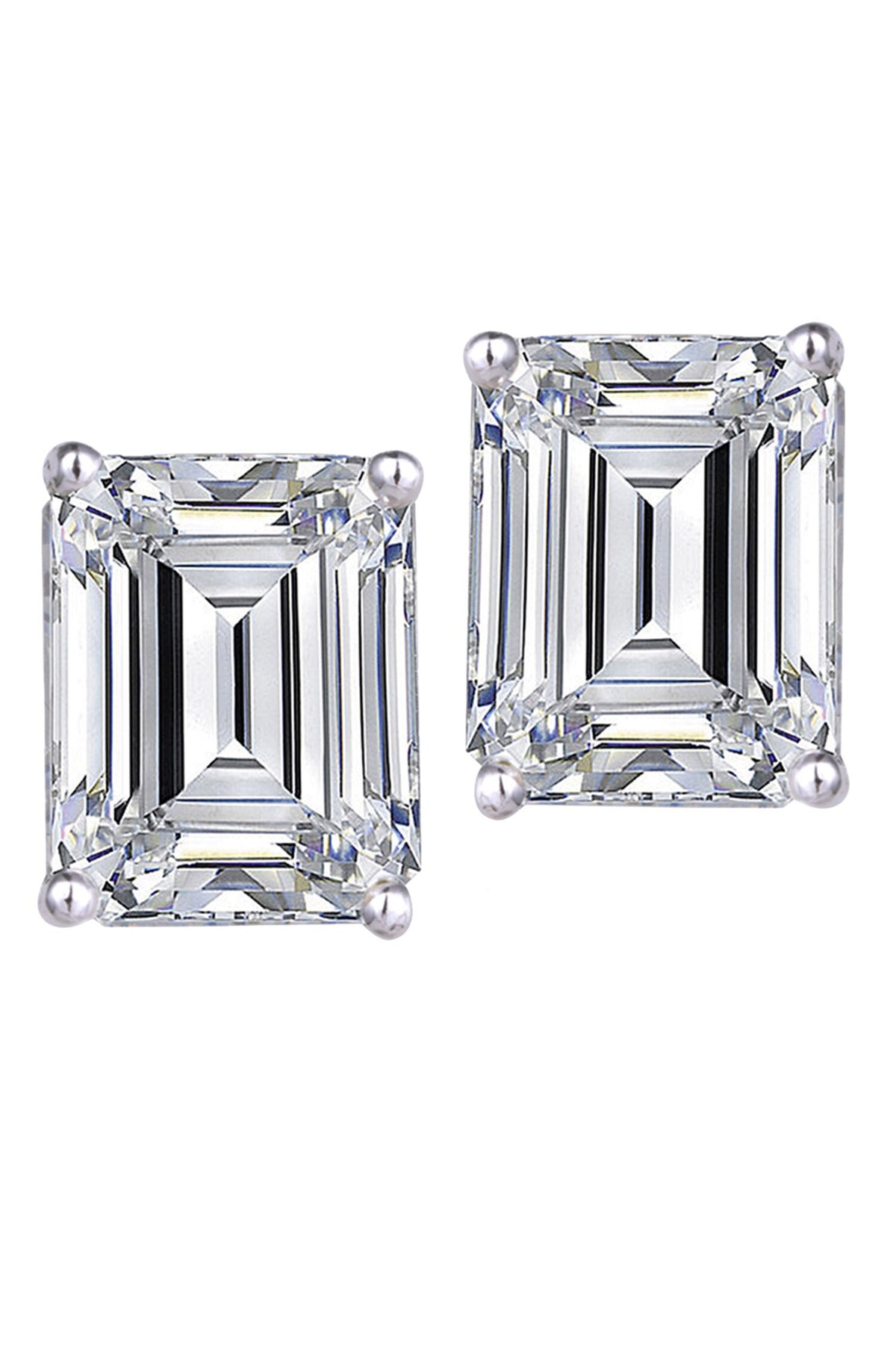 Emerald Shaped Studs 
