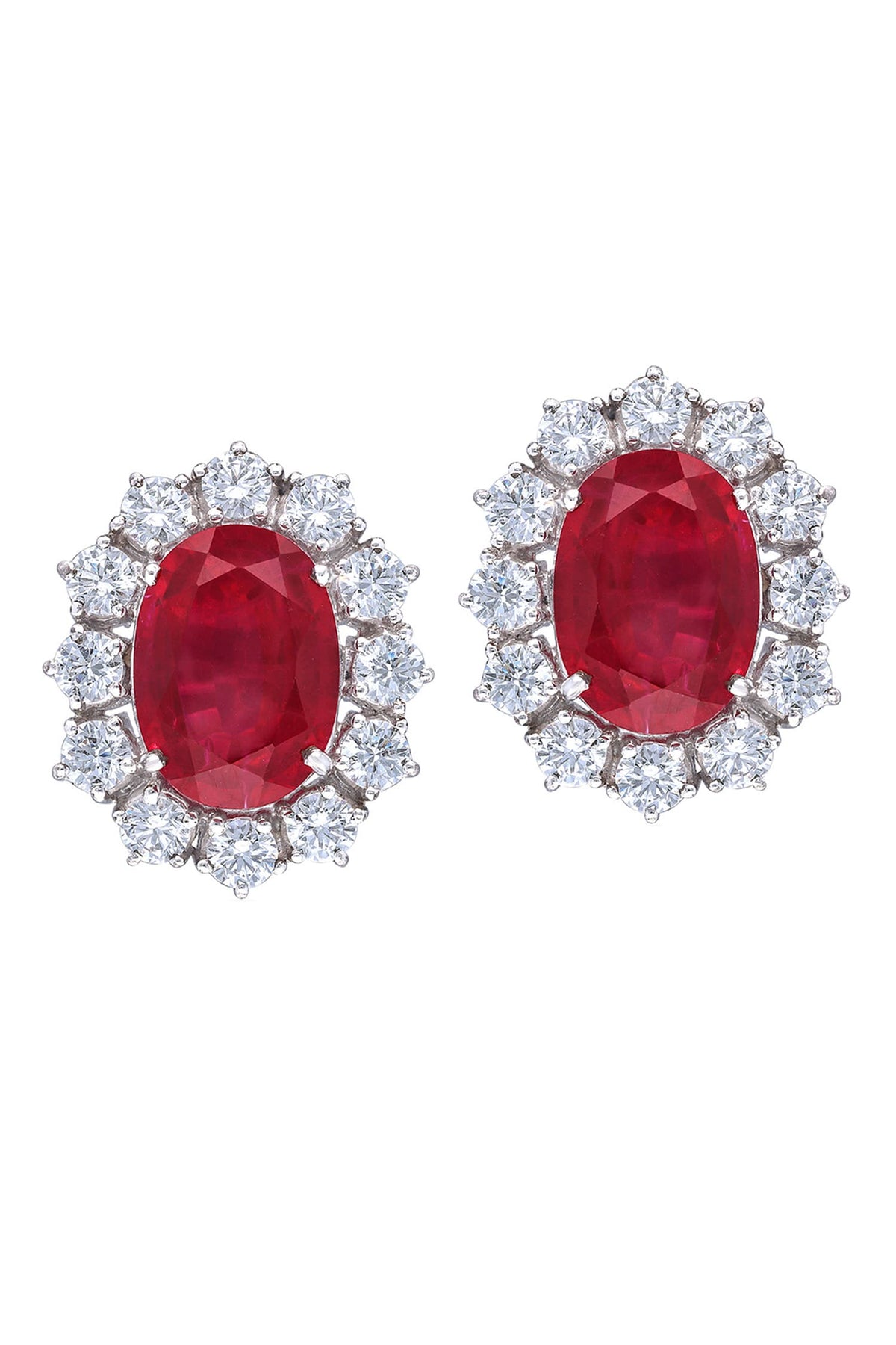 Ruby & Swarovski Zirconia Studs 