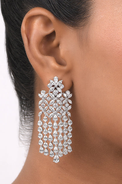 Swarovski Zirconia Designer Dangling Earrings 