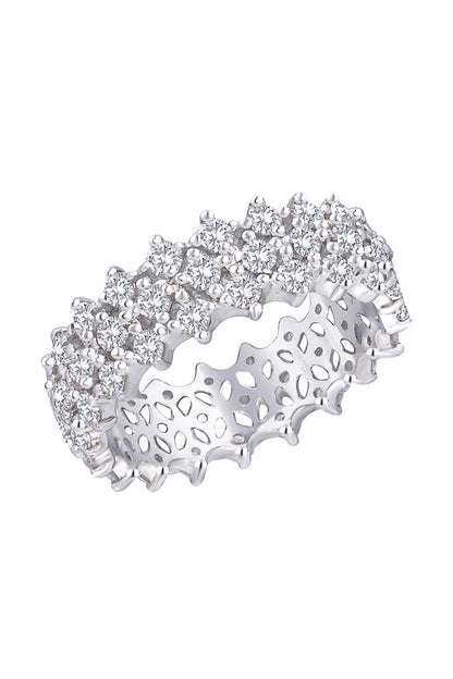 Eternity Swarovski Zirconia Embellished Ring 