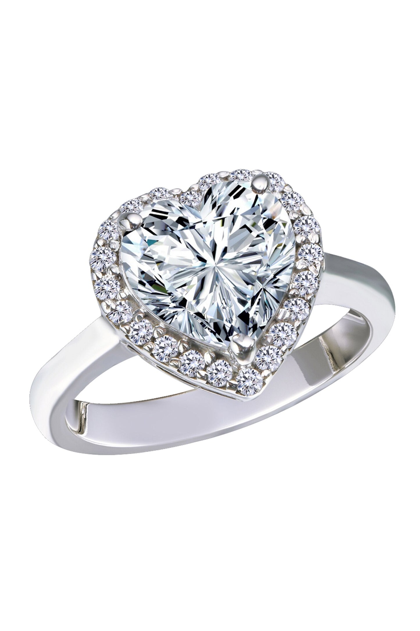 Heart Shaped Solitaire Ring 
