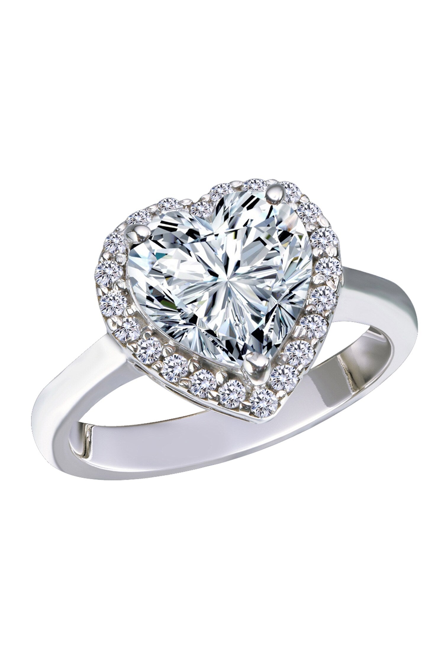 Heart Shaped Solitaire Ring 
