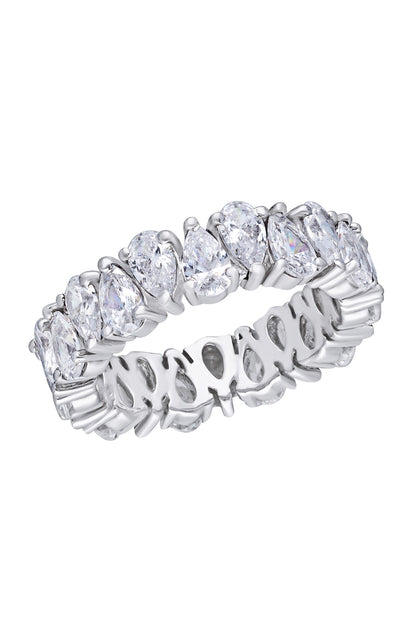 Pear Shaped Swarovski Zirconia Embellished Ring 