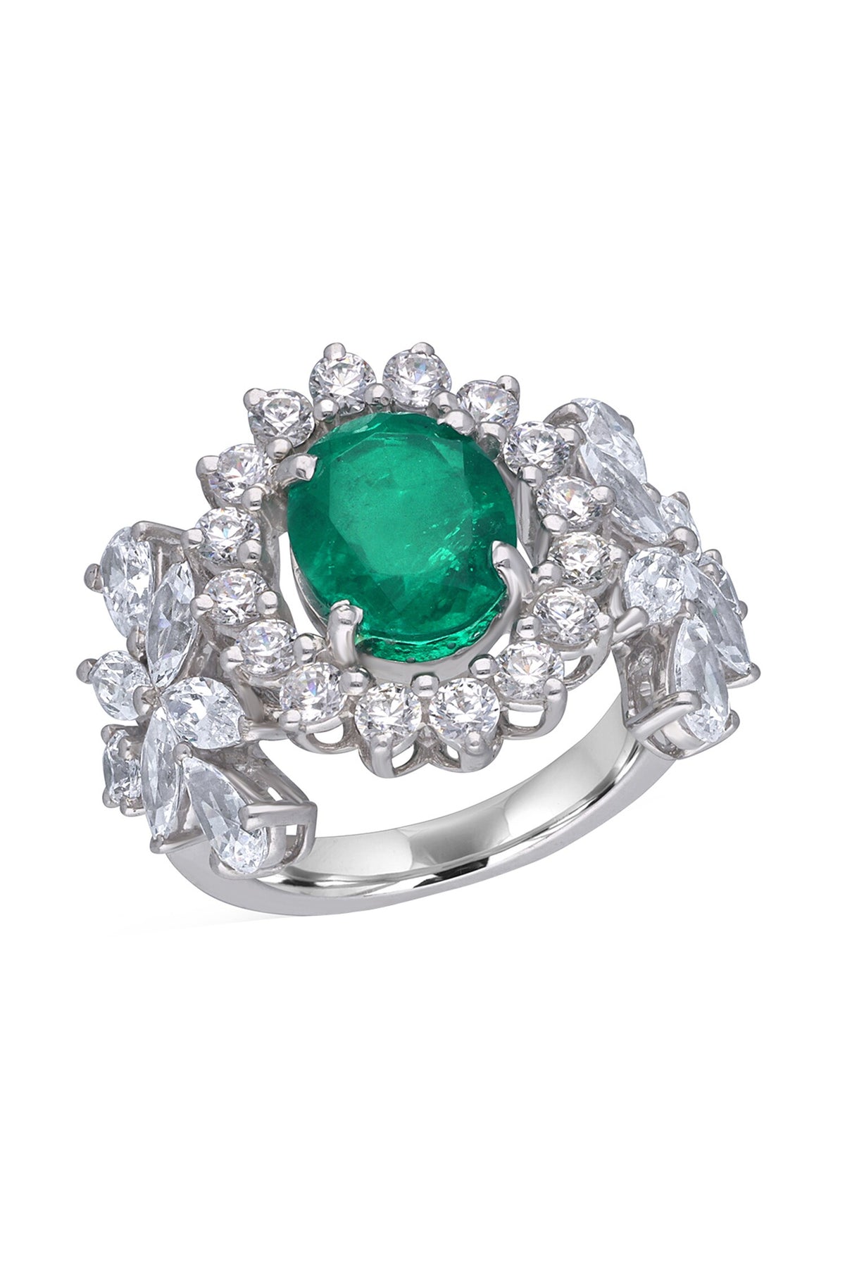 Swarovski Zirconia Embellished Cocktail Ring 