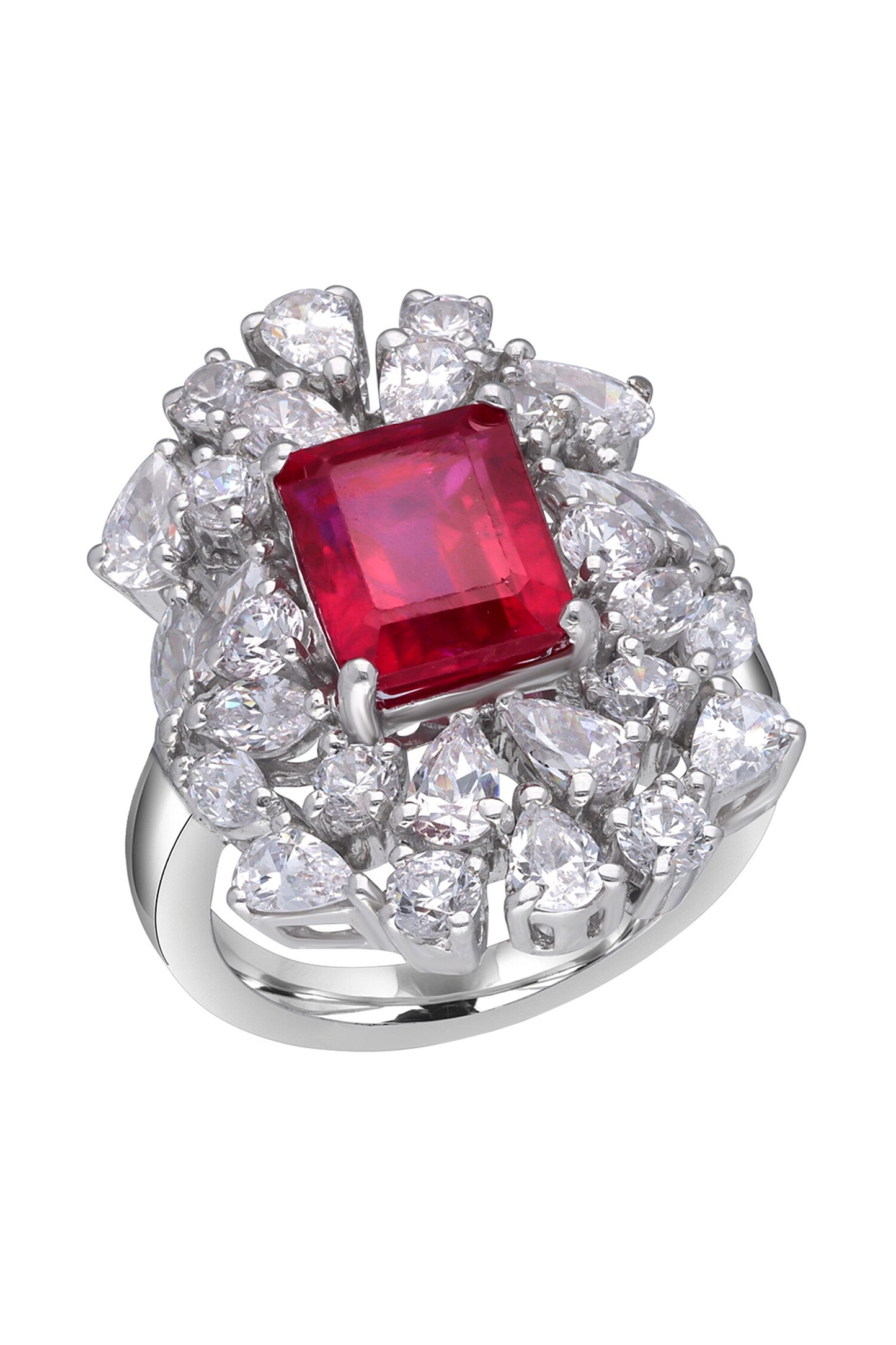 Ruby Embellished Ring 