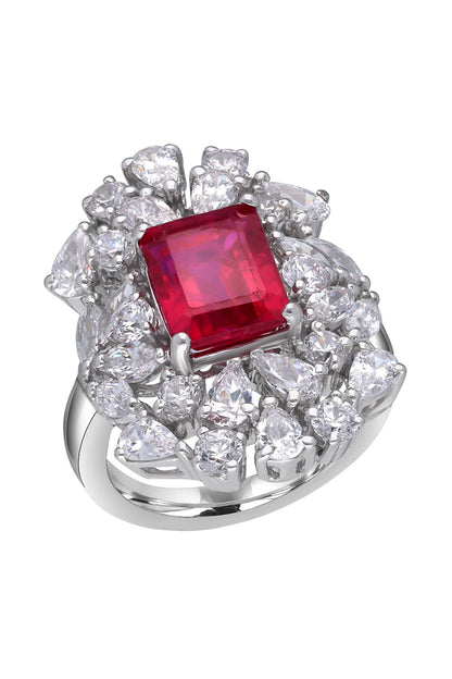 Ruby Embellished Ring 
