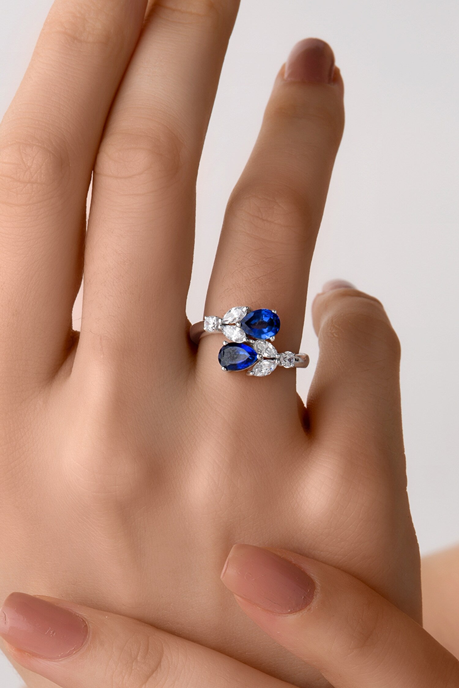 Sapphire Embellished Ring 