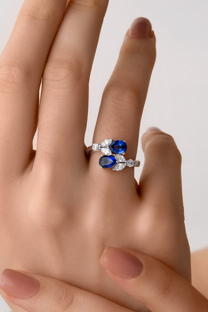 Sapphire Embellished Ring 