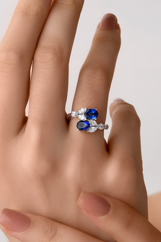 Sapphire Embellished Ring 