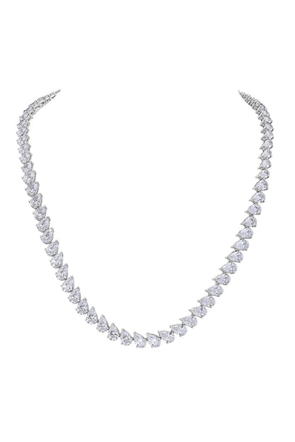 Solitaire Swarovski Zircon Embellished Necklace 