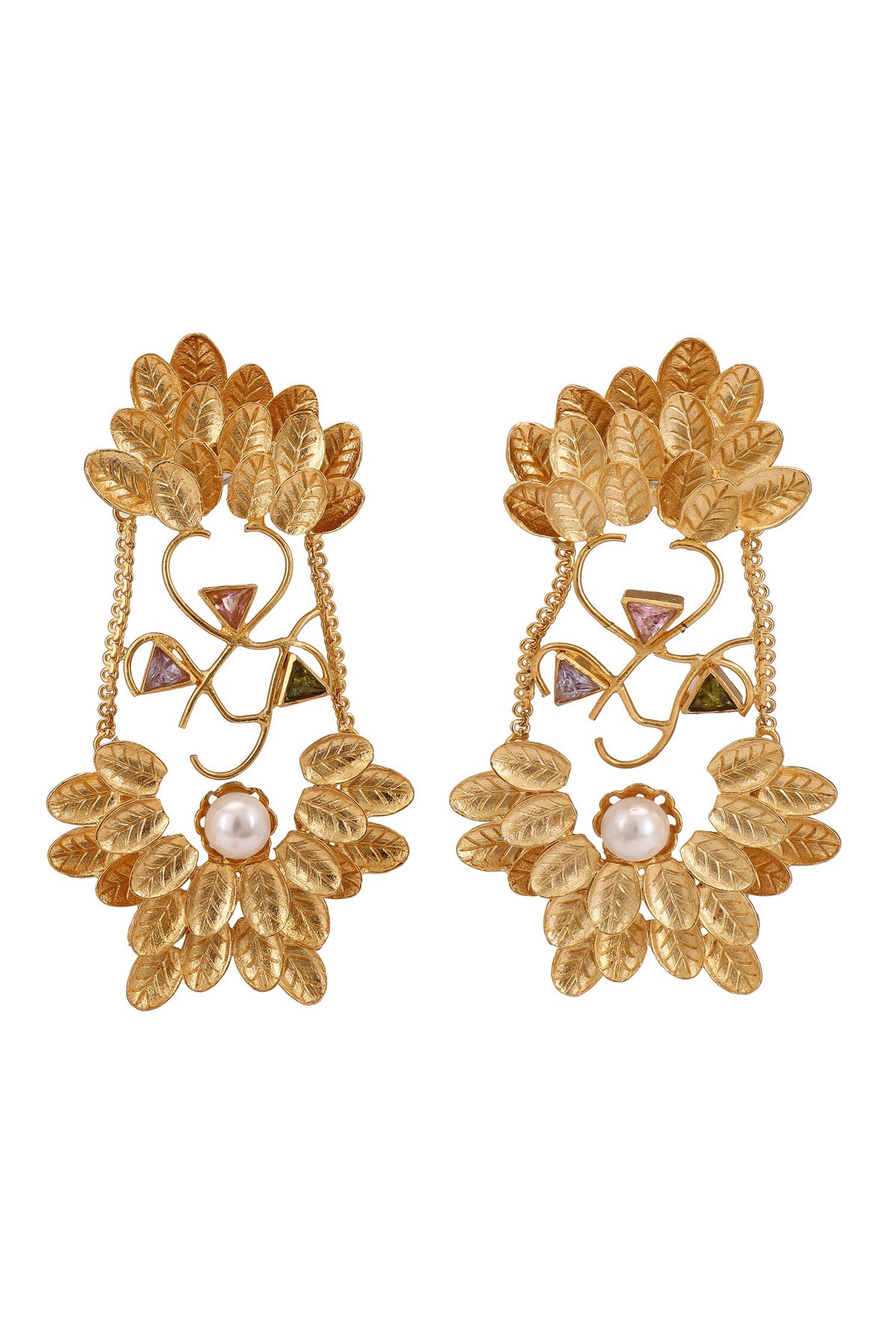 Leaflet Cutwork Earrings 
