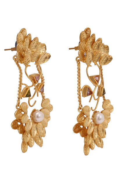 Leaflet Cutwork Earrings 