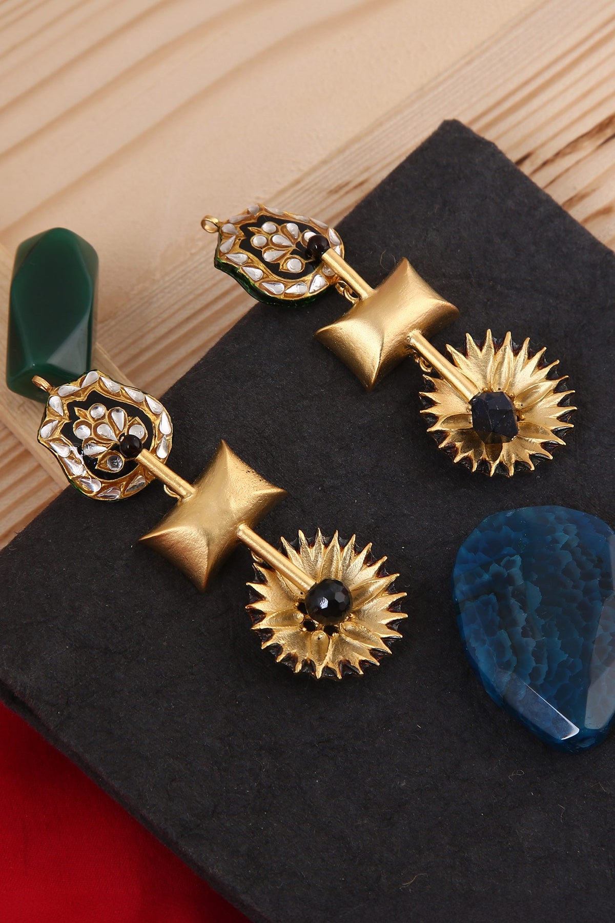Mughal Handcrafted Earrings 