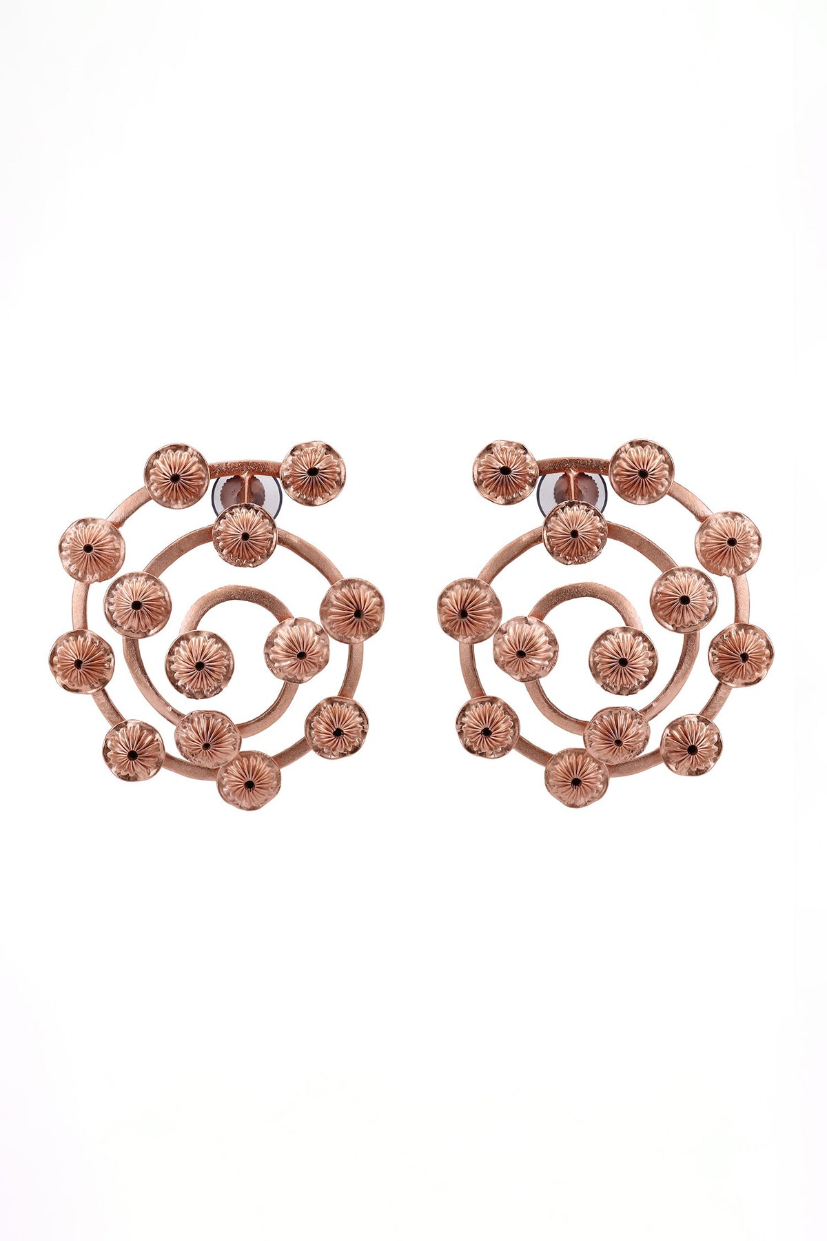Oyster Shell Spiral Earrings 