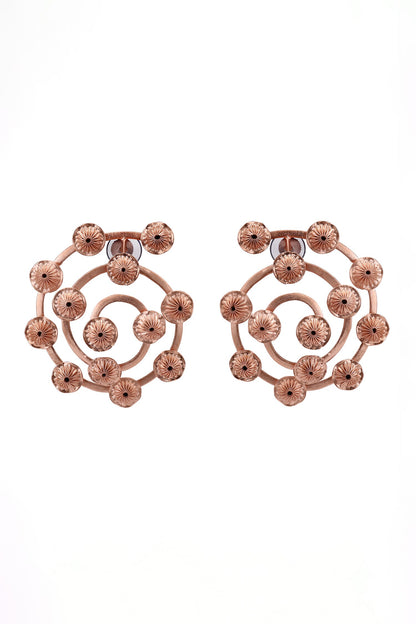 Oyster Shell Spiral Earrings 
