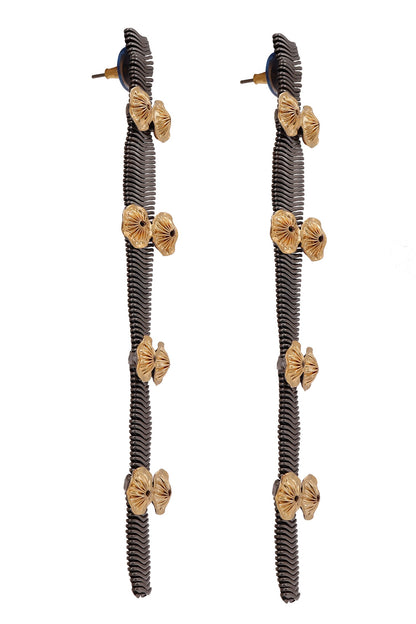 Coral Ornate Earrings 