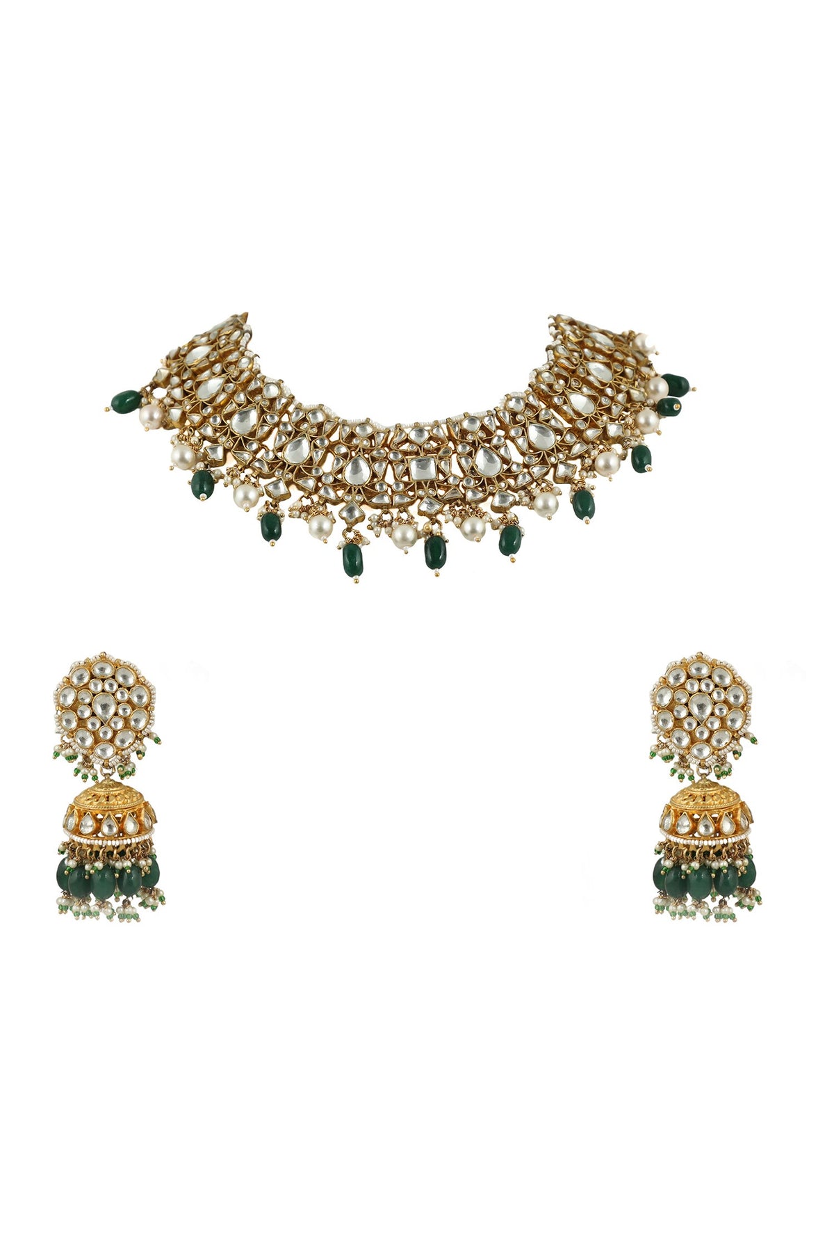 Stone Embellished Choker Set 