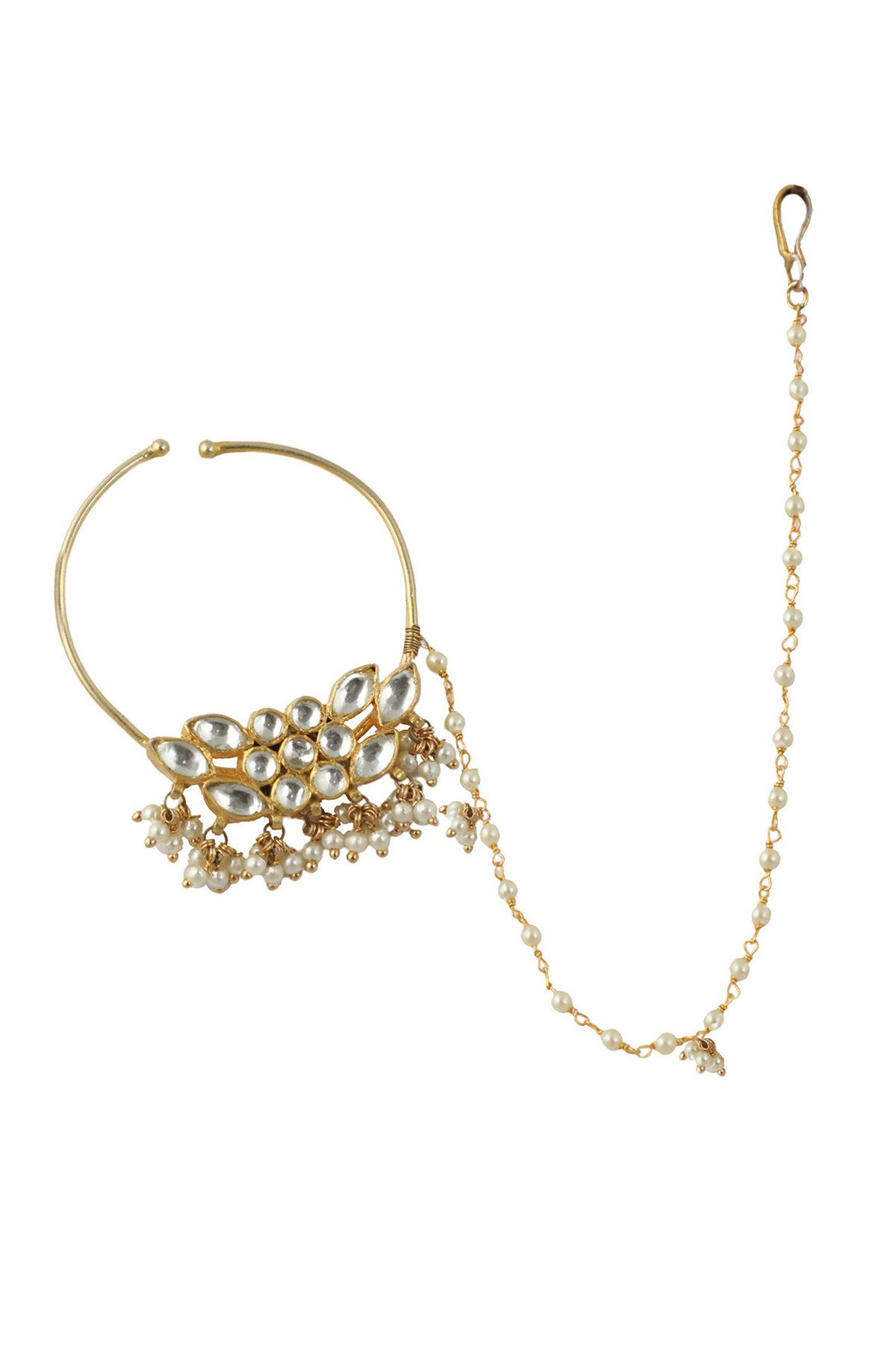 Kundan Embellished Nath 