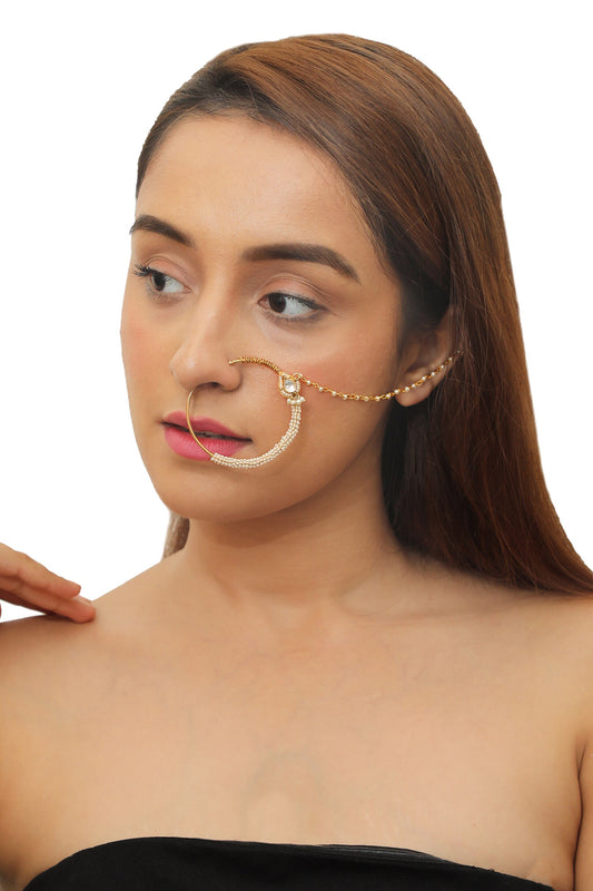 Pearl & Stone Embellished Nath 
