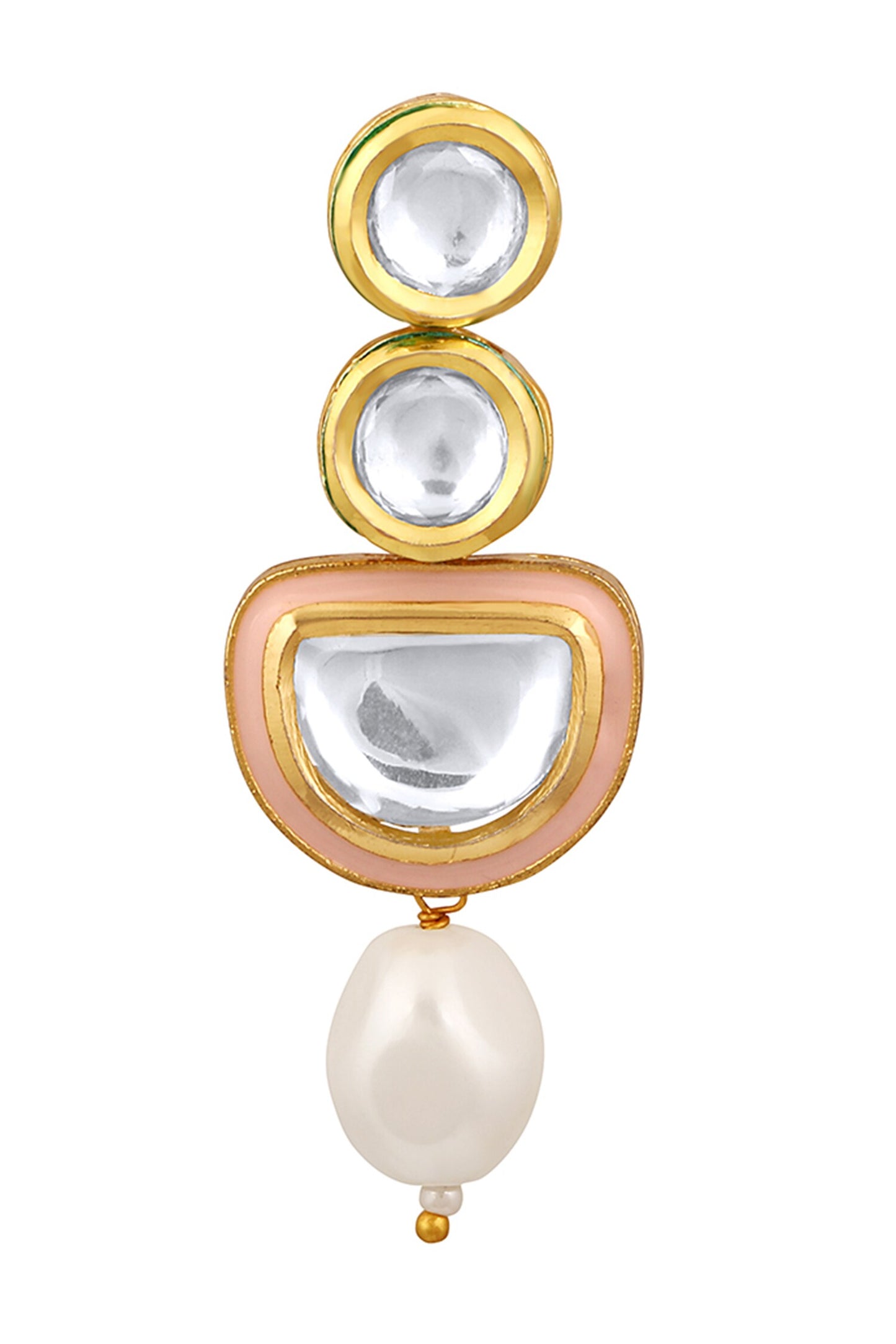Polki Embellished Dangler Earrings 