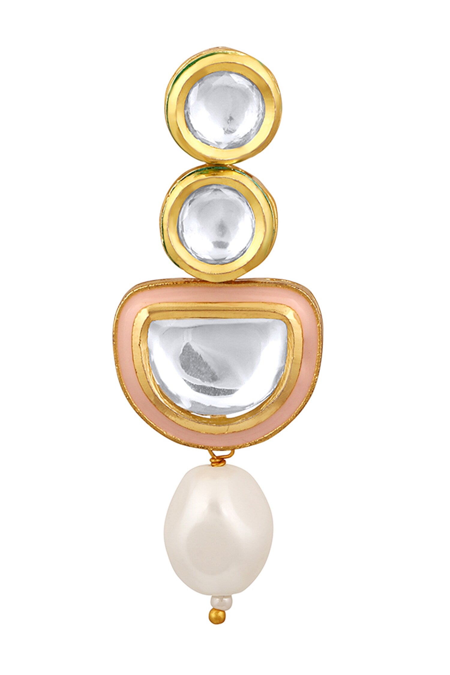 Polki Embellished Dangler Earrings 