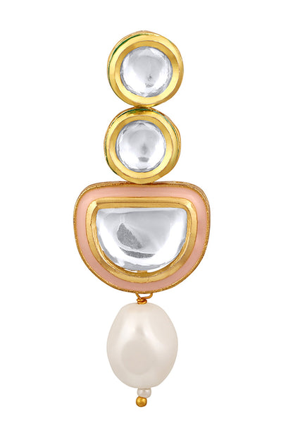 Polki Embellished Dangler Earrings 