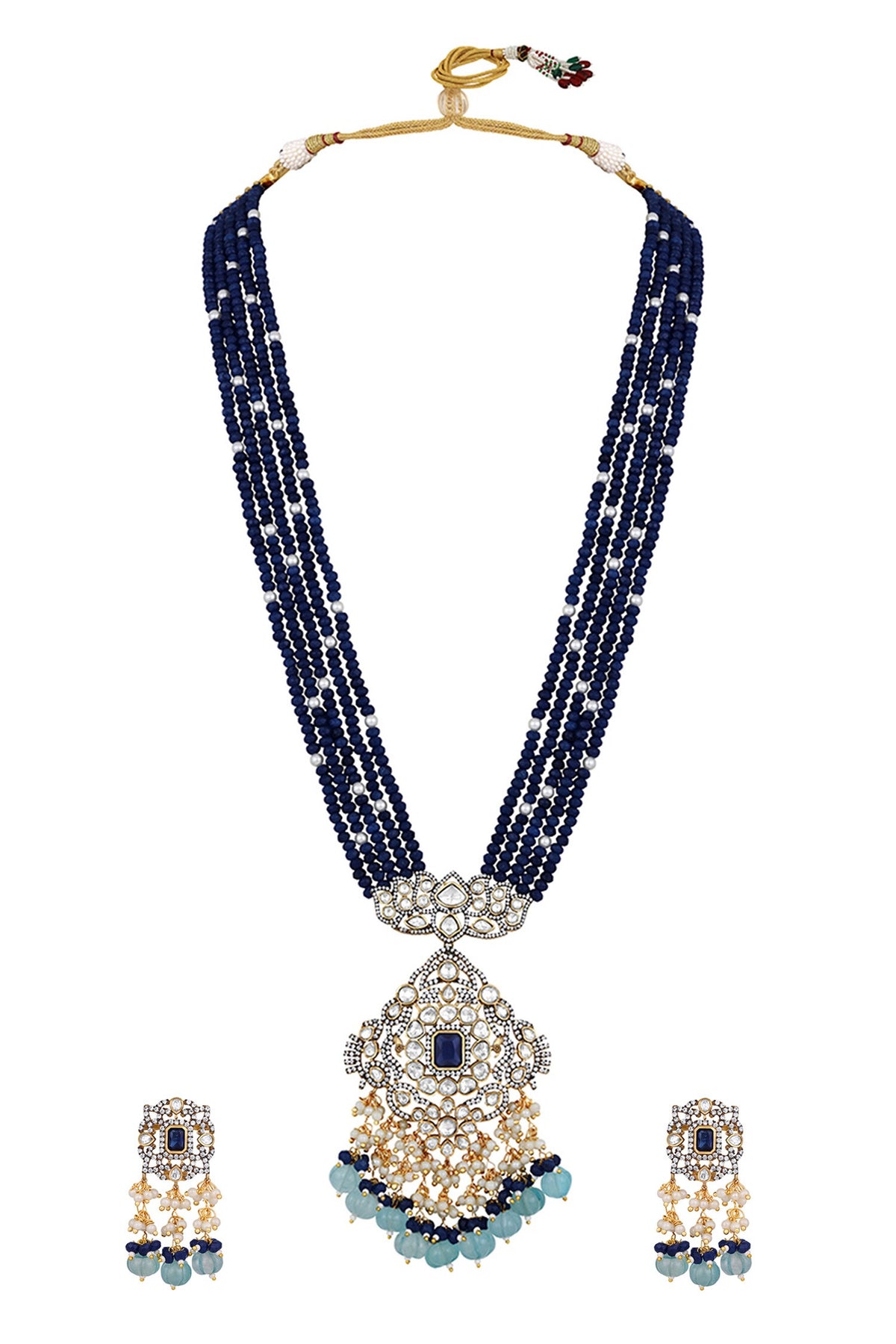 Polki & Agate Embellished Jewellery Set 
