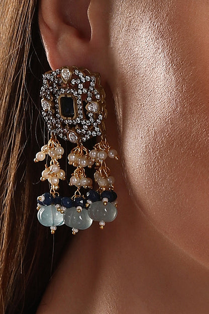 Polki & Agate Embellished Jewellery Set 