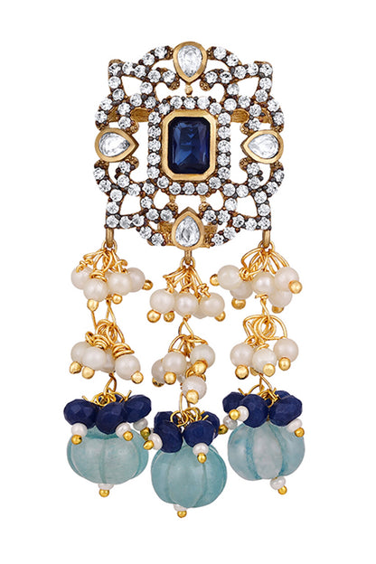Polki & Agate Embellished Jewellery Set 