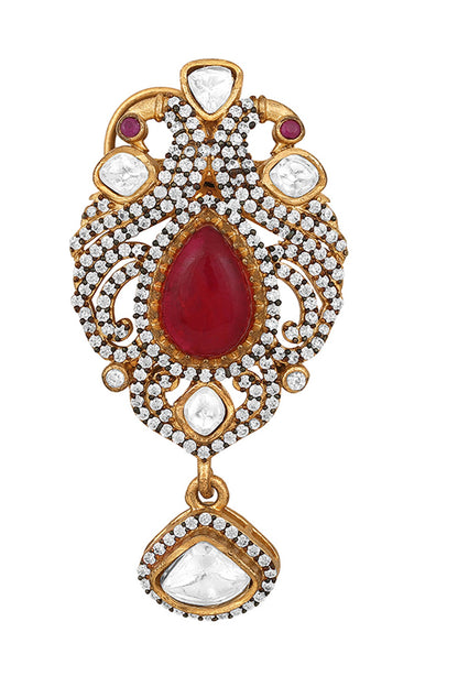 Kundan & Polki Embellished Necklace Set 