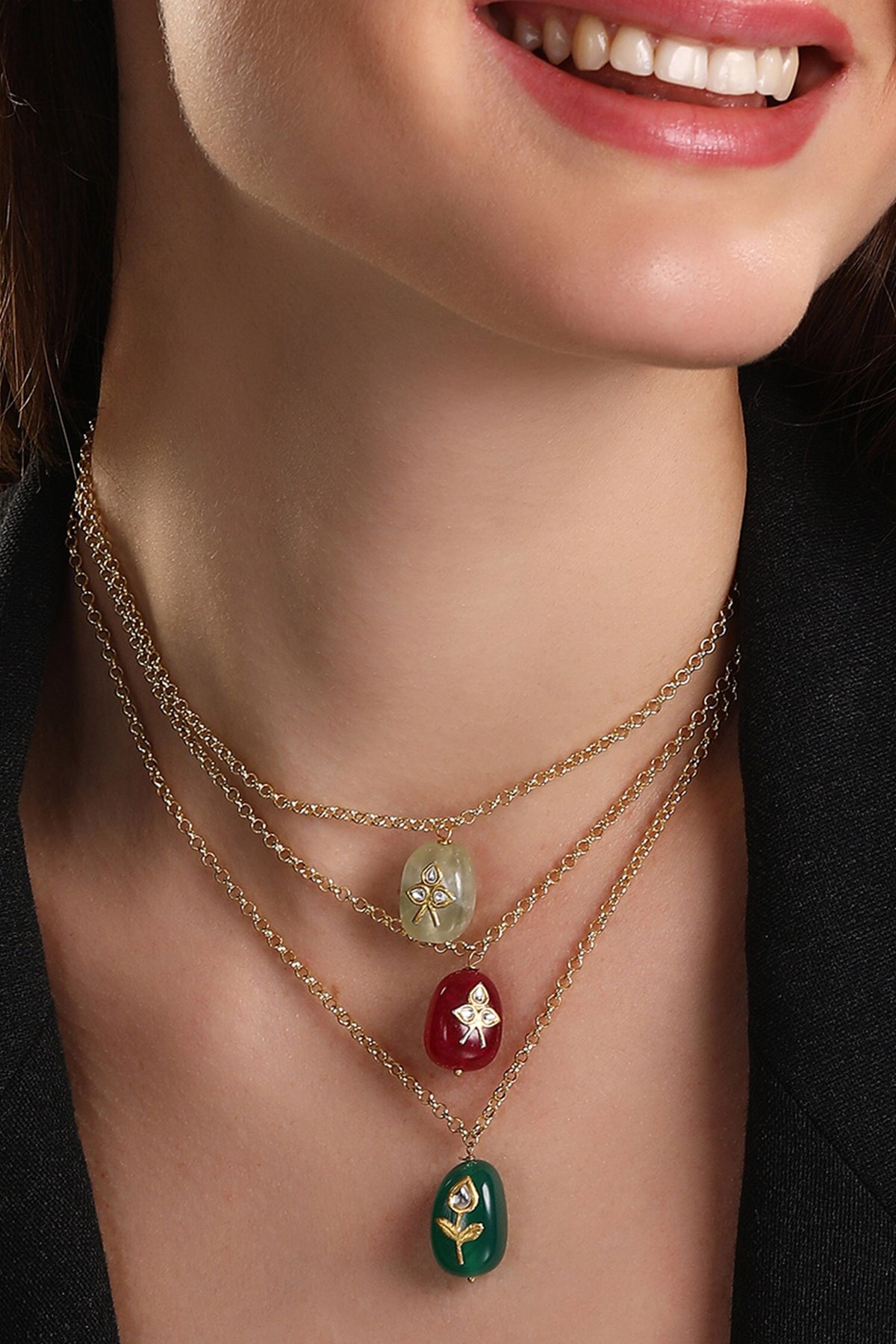 Kundan Embellished Necklace 