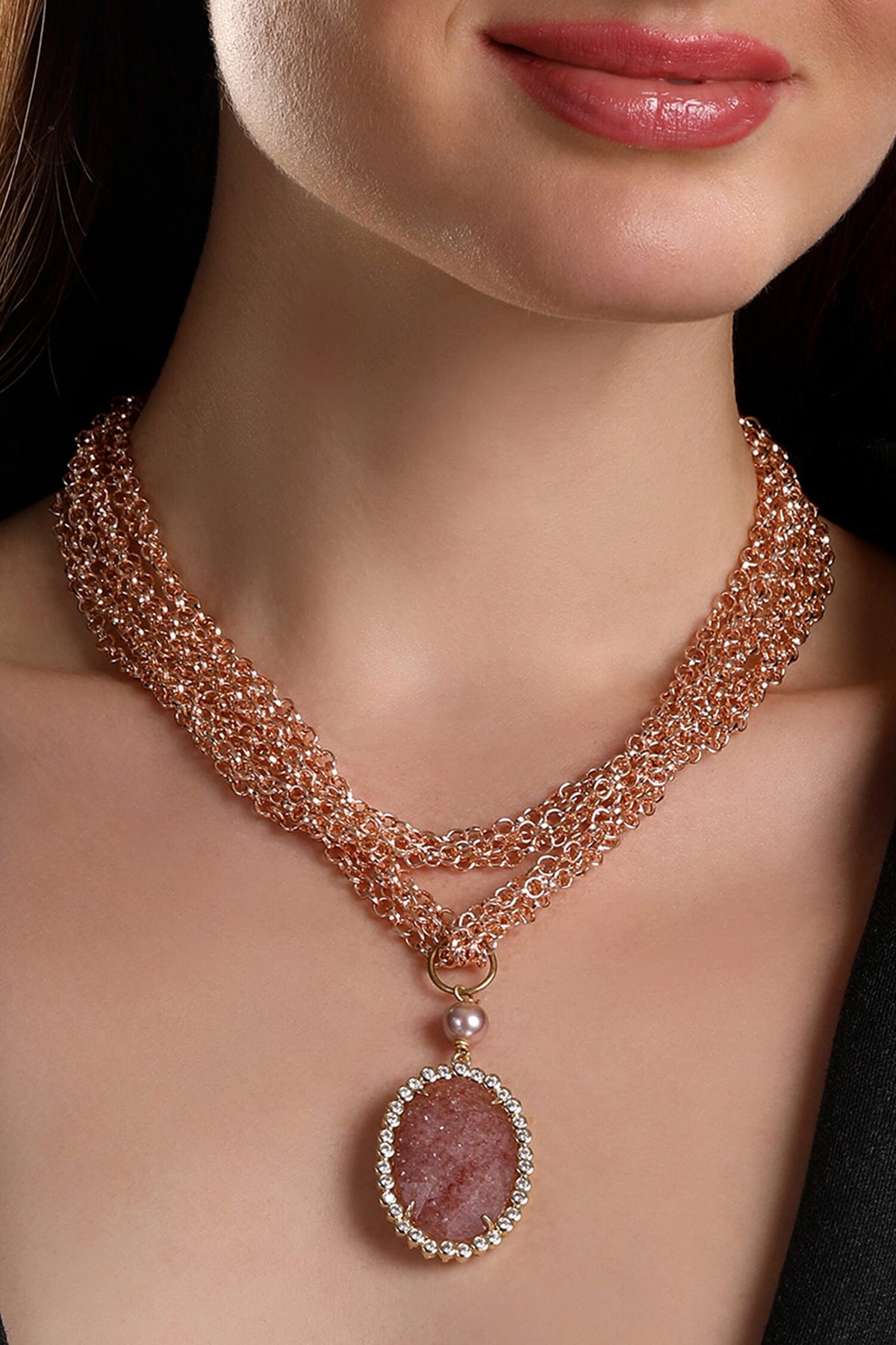 Stone Pendant Necklace 