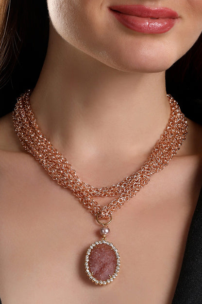 Stone Pendant Necklace 