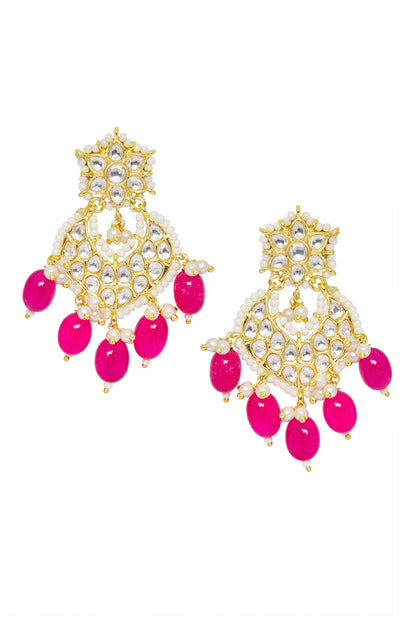 Floral Cutwork Dangler Earrings 