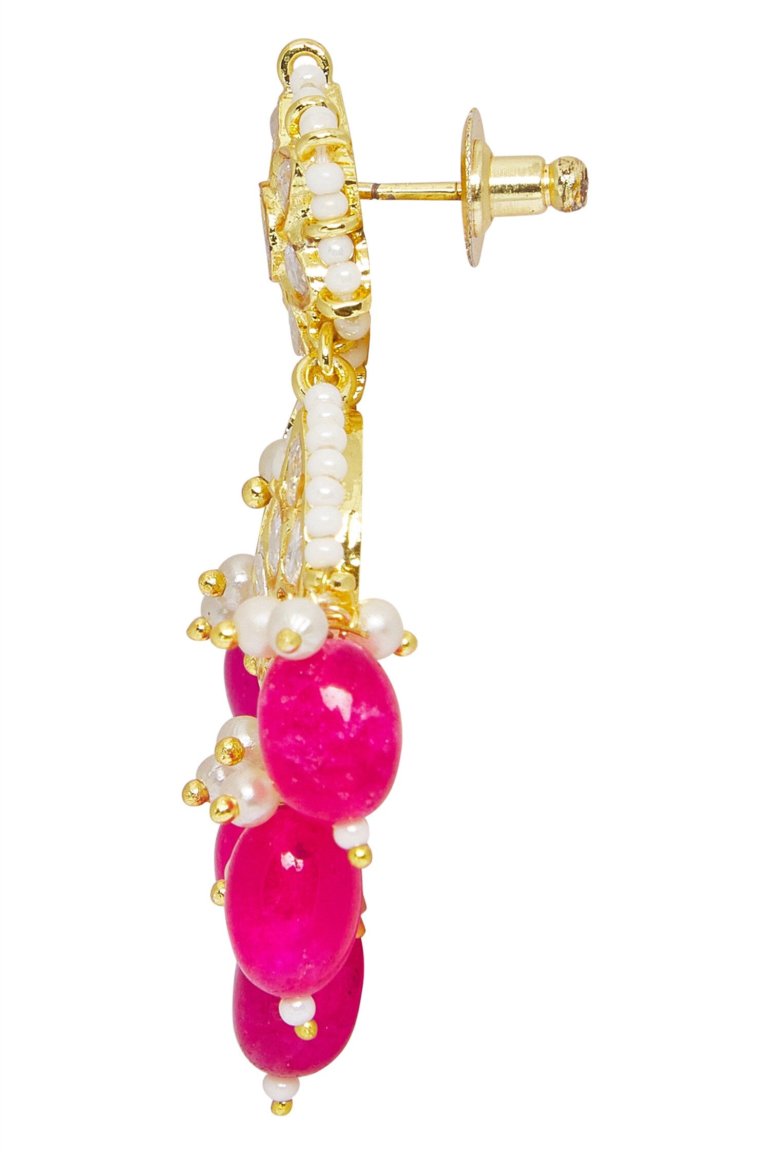 Floral Cutwork Dangler Earrings 