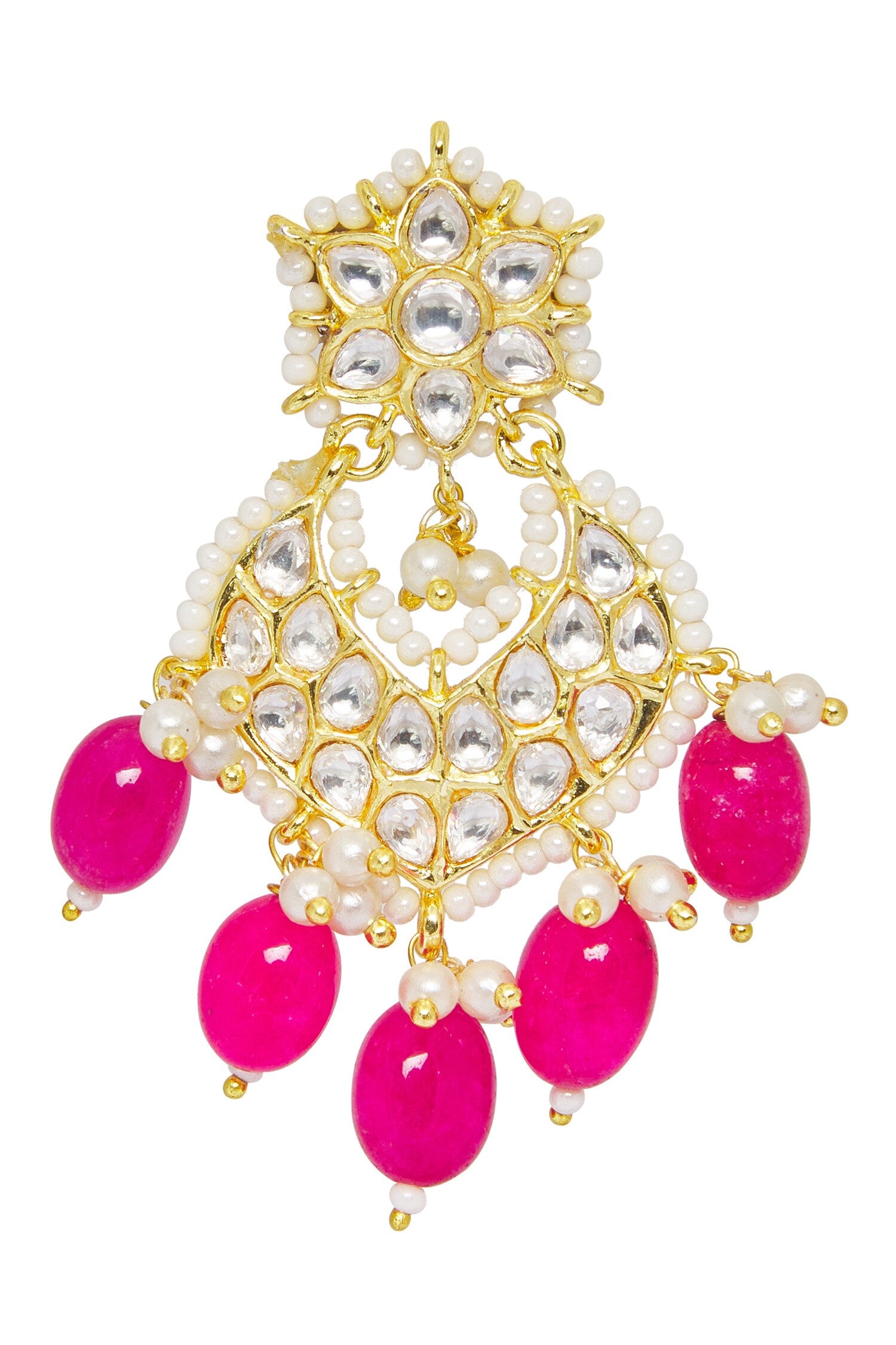 Floral Cutwork Dangler Earrings 