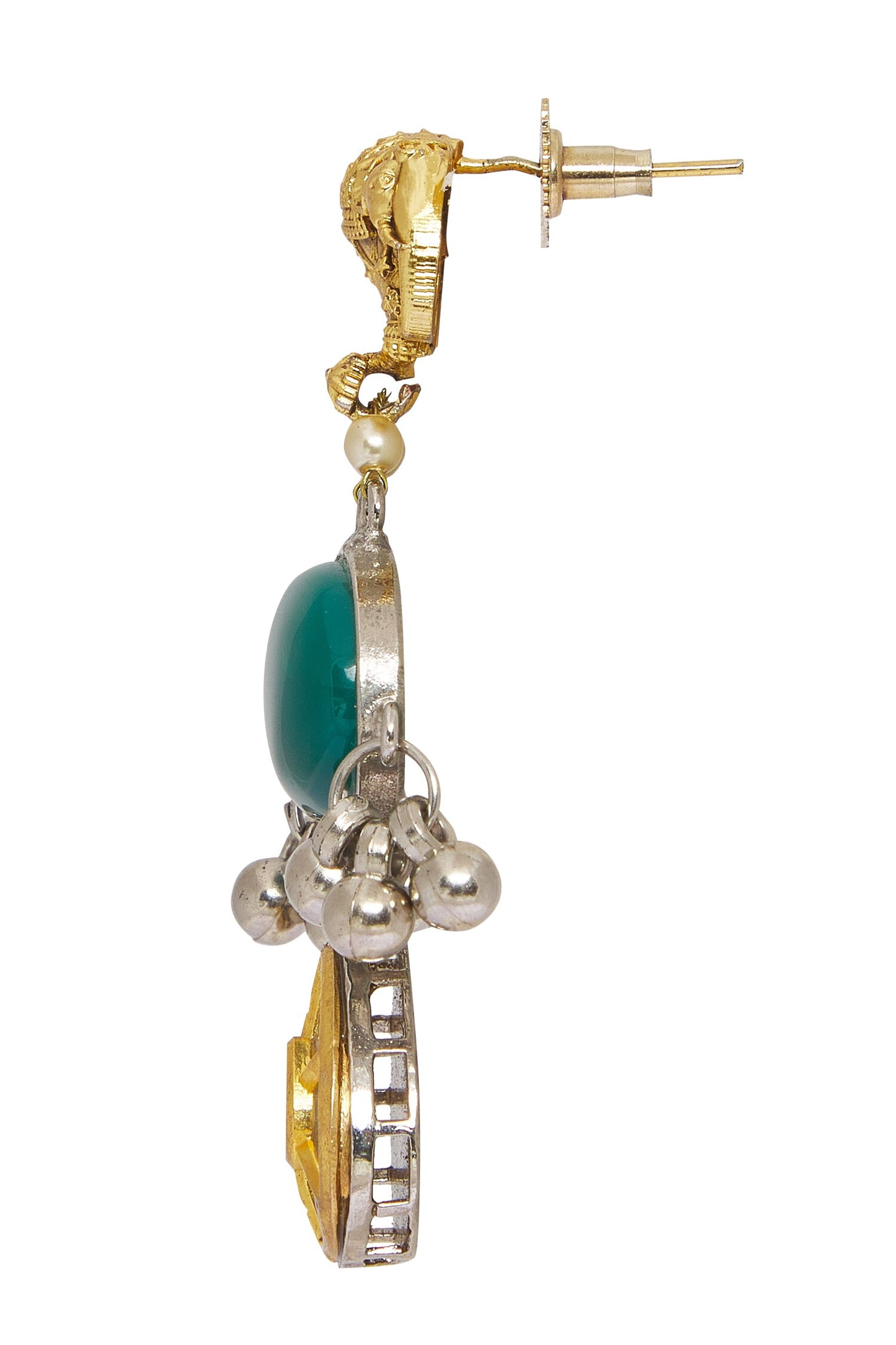 Carved Elephant Earrings 
