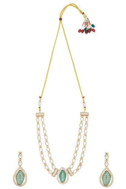 Doublet Stone Embellished Necklace Set 