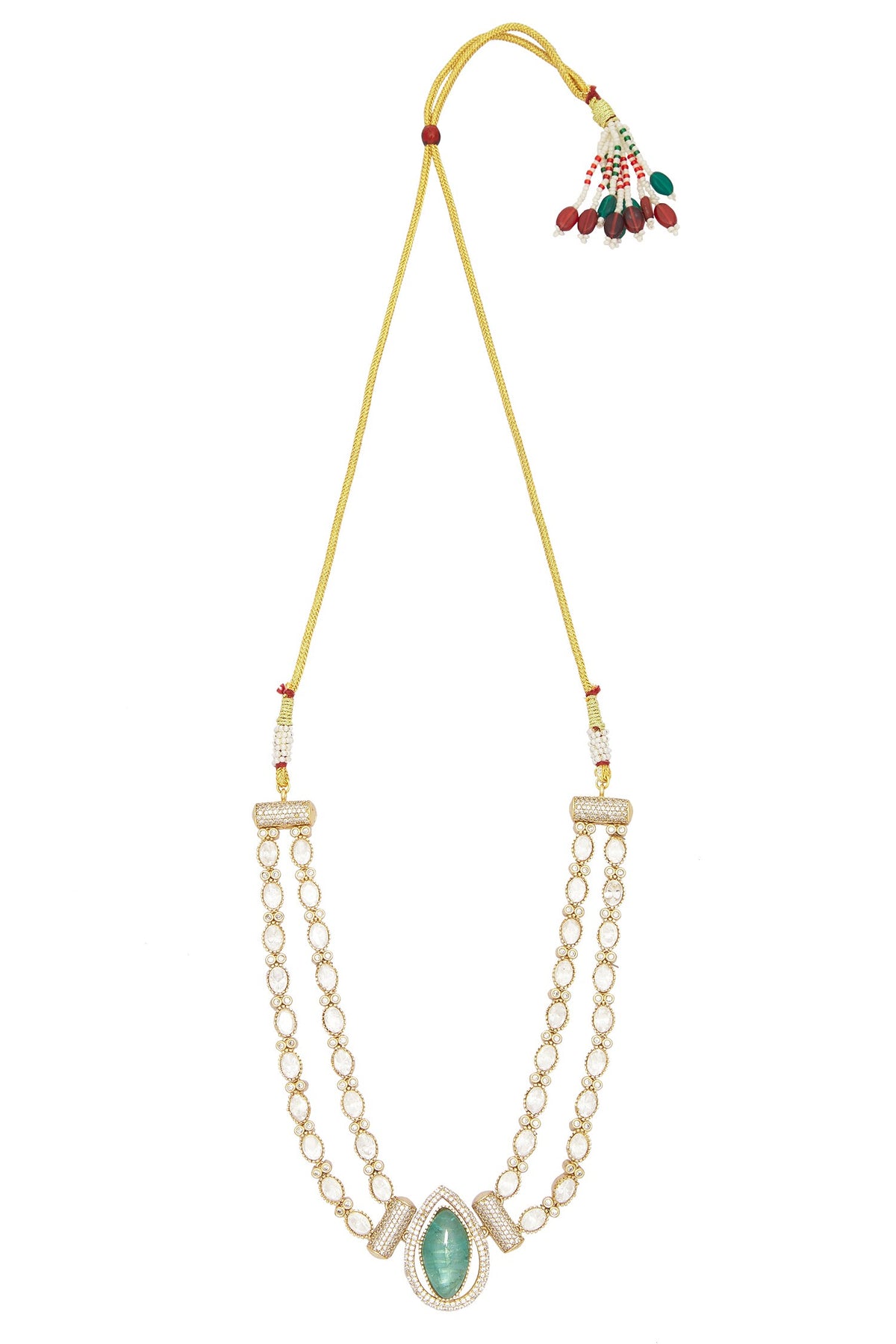 Doublet Stone Embellished Necklace Set 