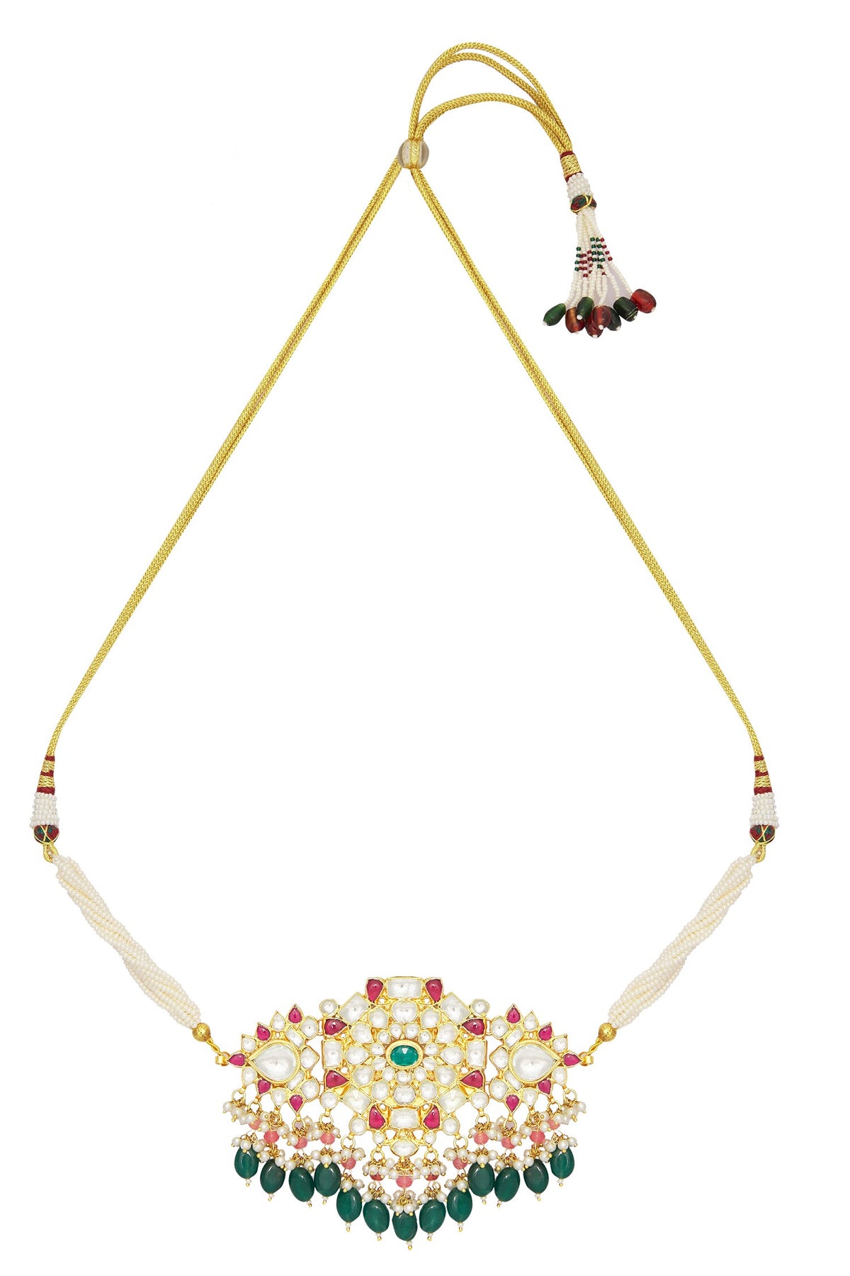 Stone Embellished Choker & Earrings Set 