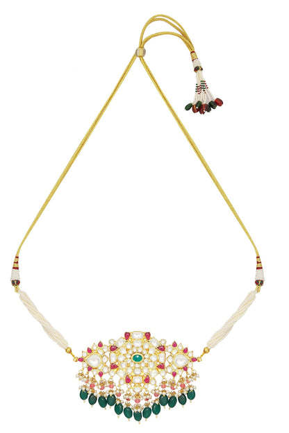 Stone Embellished Choker & Earrings Set 