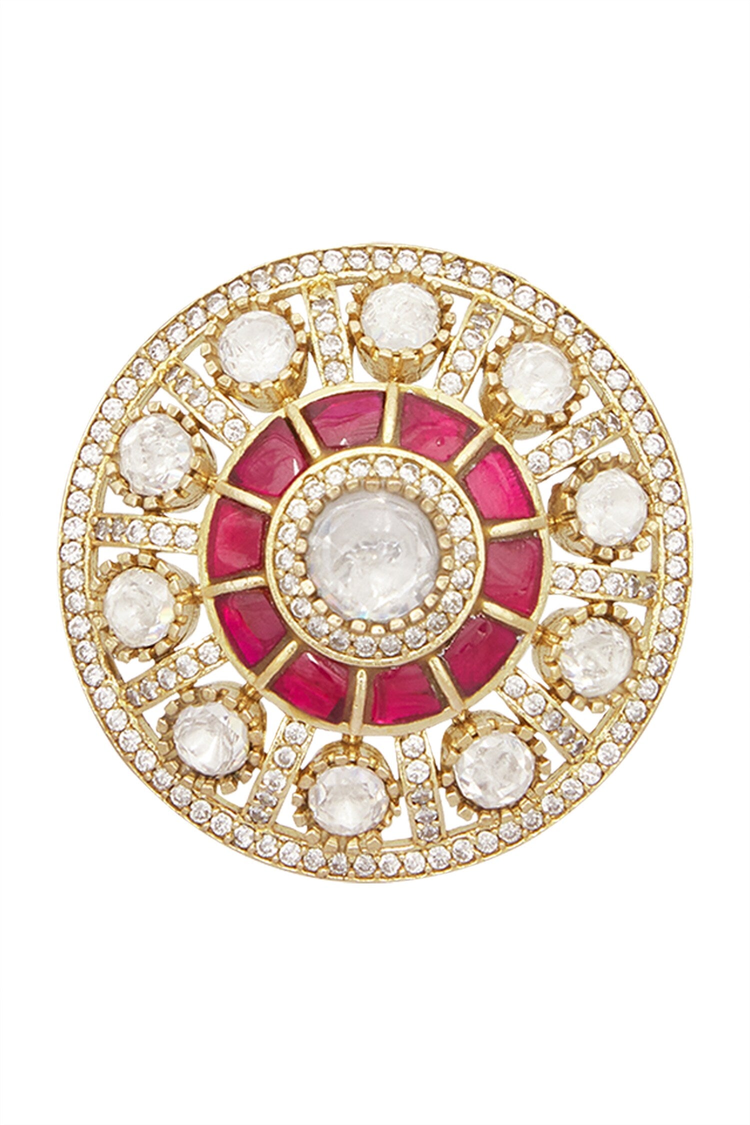 Ruby Stone Embellished Studs 