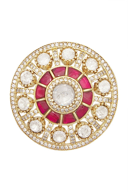 Ruby Stone Embellished Studs 