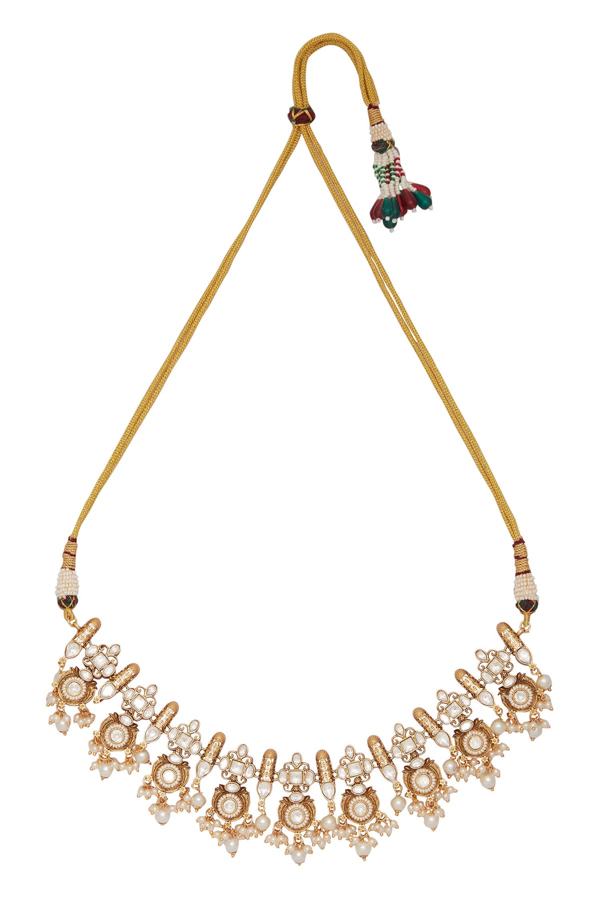 Polki Embellished Necklace Set 