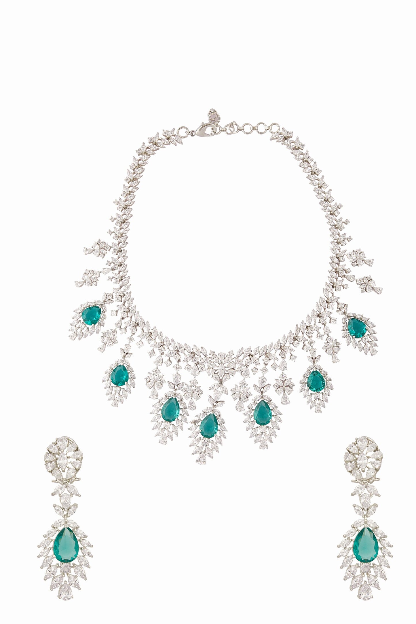 Leaf Carved Necklace Set 